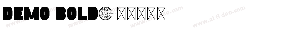 Demo Bold字体转换